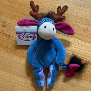 Vintage Christmas Eeyore bean bag toy by Disney